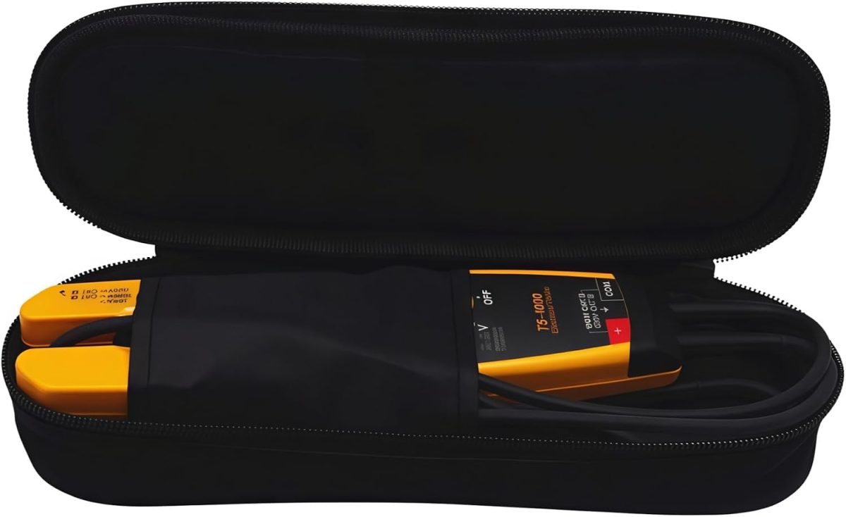 KCH16 Çift Fermuarlı Taşıma Yumuşak Kılıf/Çanta Fluke T5-1000/ T5-600/ T6-1000/ T6-600 Kelepçe Metre veya Voltaj Akımı Elektrik Test Cihazı için - Görsel 7