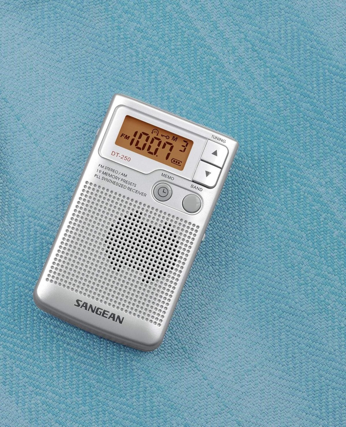 Sangean DT-250 S Cep Radyosu (MW/FM tuner, LCD) Gümüş - Görsel 3