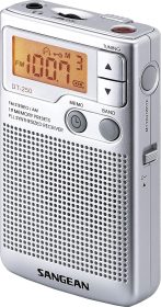 Sangean DT-250 S Cep Radyosu (MW/FM tuner, LCD) Gümüş